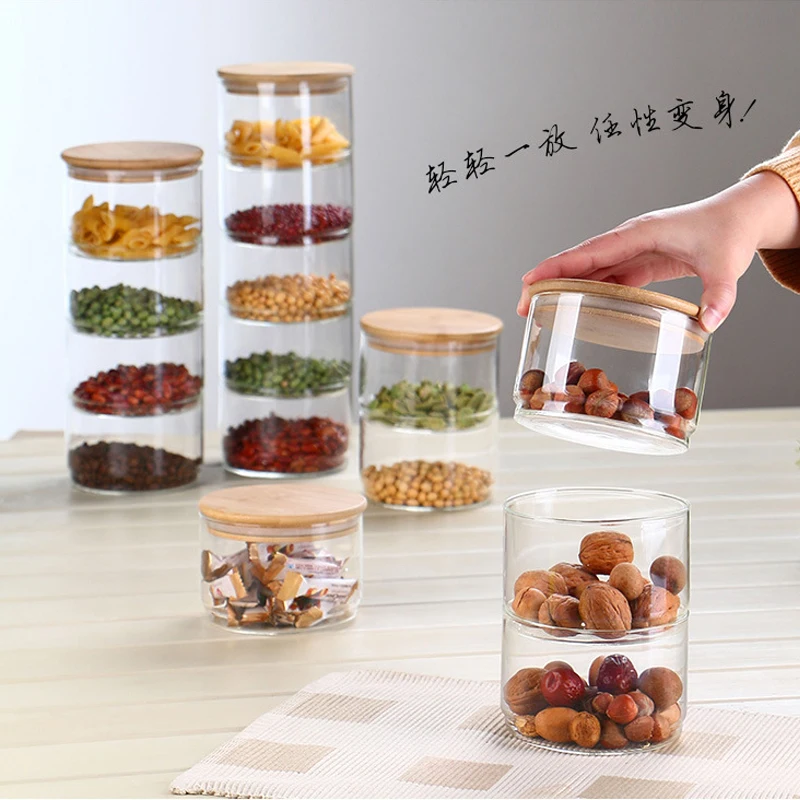 Food Storage Glass Set - 새로운 1200ml 3중 유리 용기 세트,