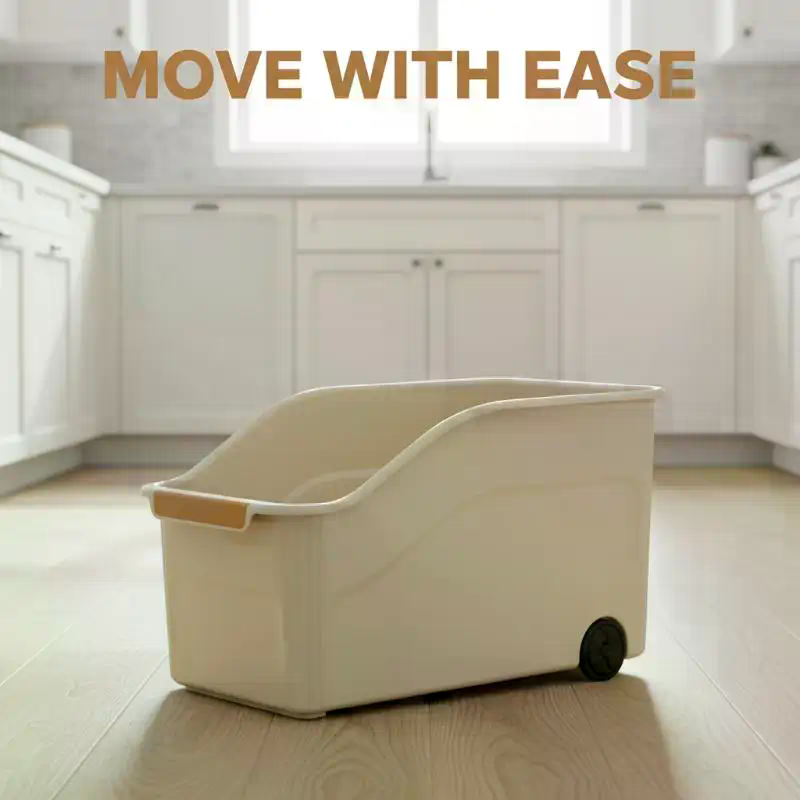 Stackable Pantry Bin - 쌓을 수 있는 바퀴 달린 플라스틱