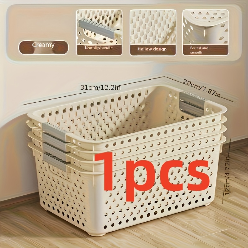 Food Storage Cabinet For Kitchen - 대용량 플라스틱 수납함으로 개방형 그리드 디자인과