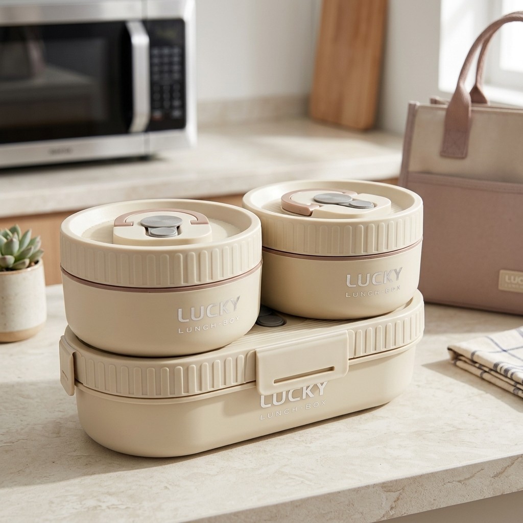 Food Storage 30 Years - 전자레인지 사용 가능 스테인리스 도시락 세트,
