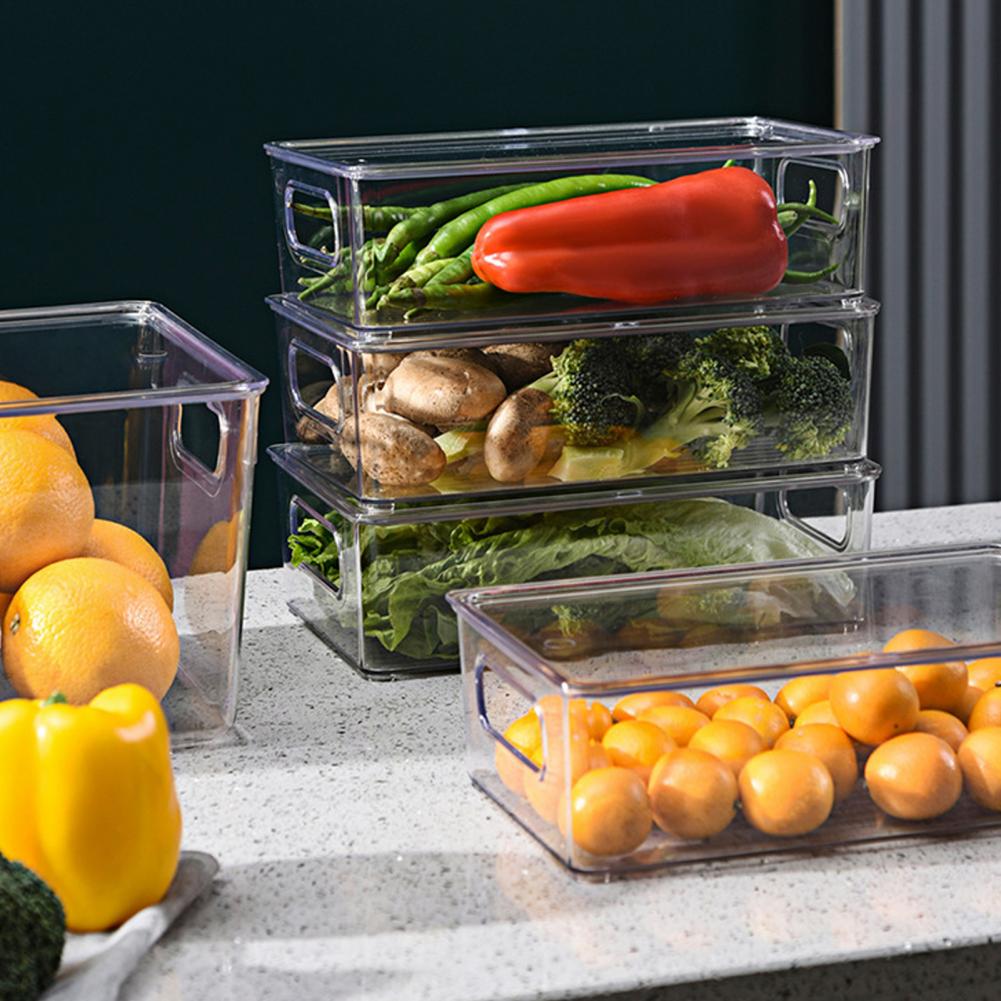 Stackable Pantry Bin - 손잡이가 있는 소형 정리함 수납 박스,