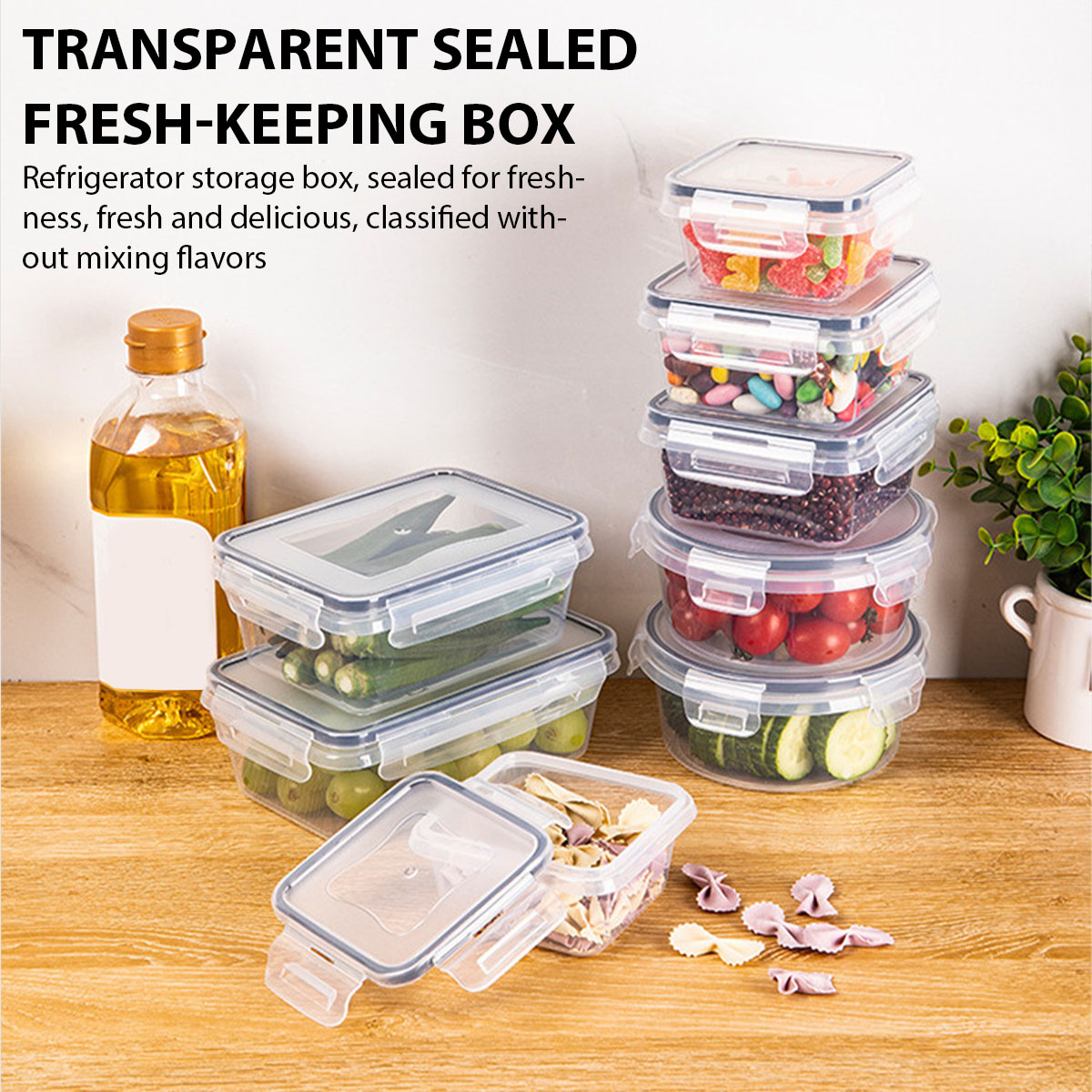 Food Storage Containers Set - 24개/세트 식품 보관함 세트 주방 식품