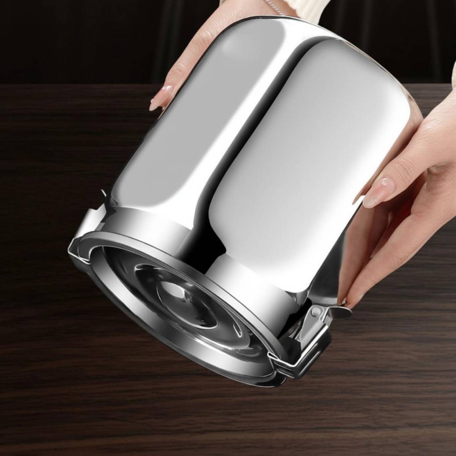 Food Storage Stainless Steel - 밀폐형 스테인리스 스틸 용기, 은색 스테인리스