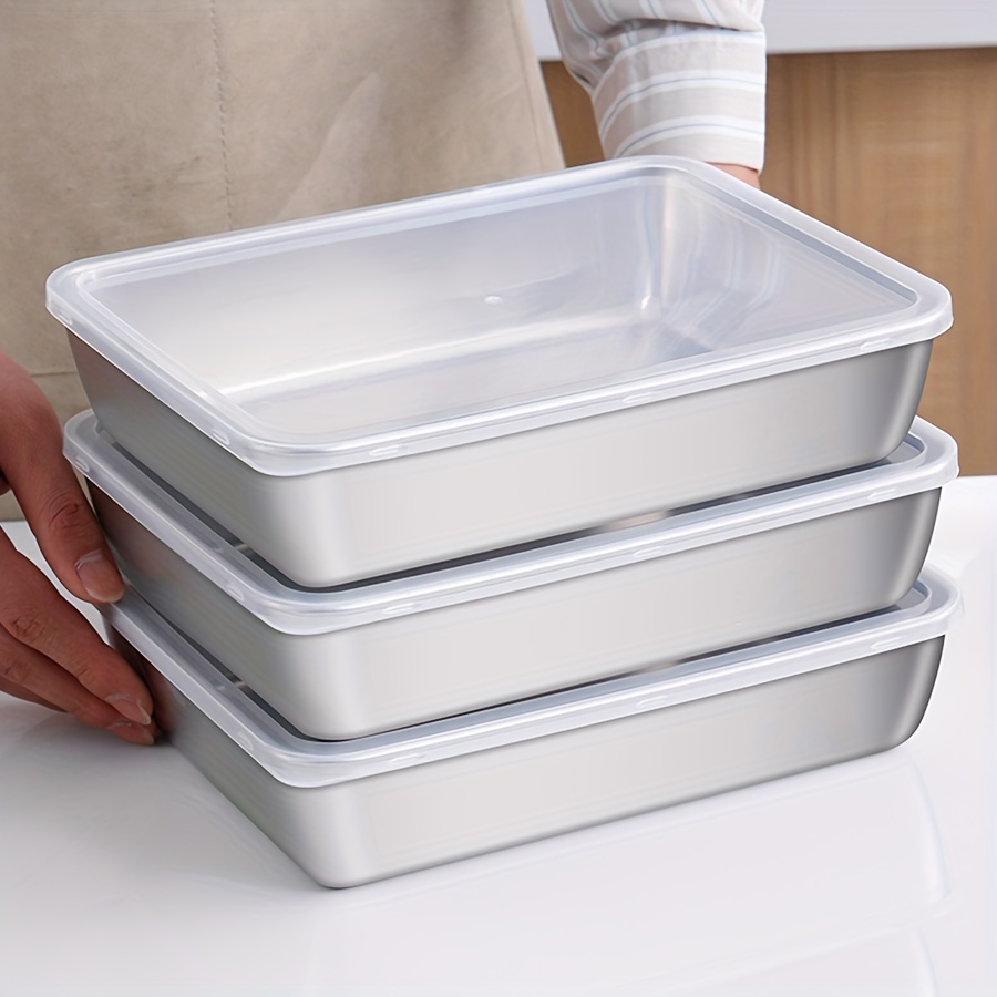 Food Storage In Pantry - 1-3개 스테인리스 스틸 식품 보관 용기,
