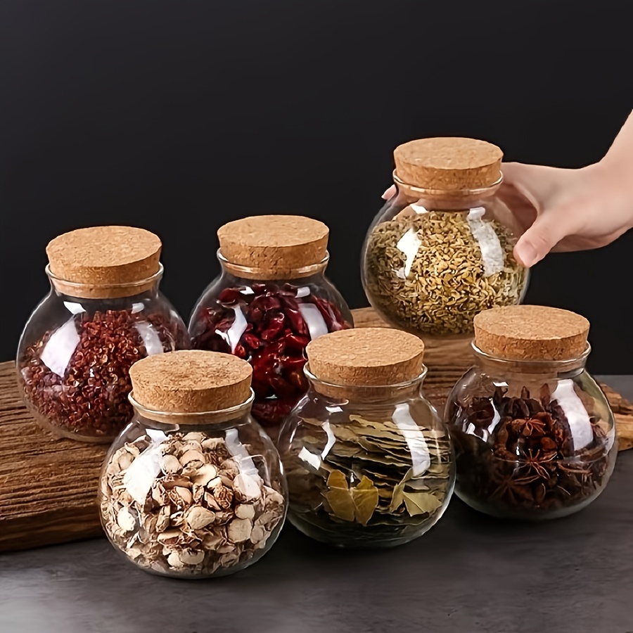 Food Storage Glass Set - 500ML 투명 유리 보관 용기, 커피,