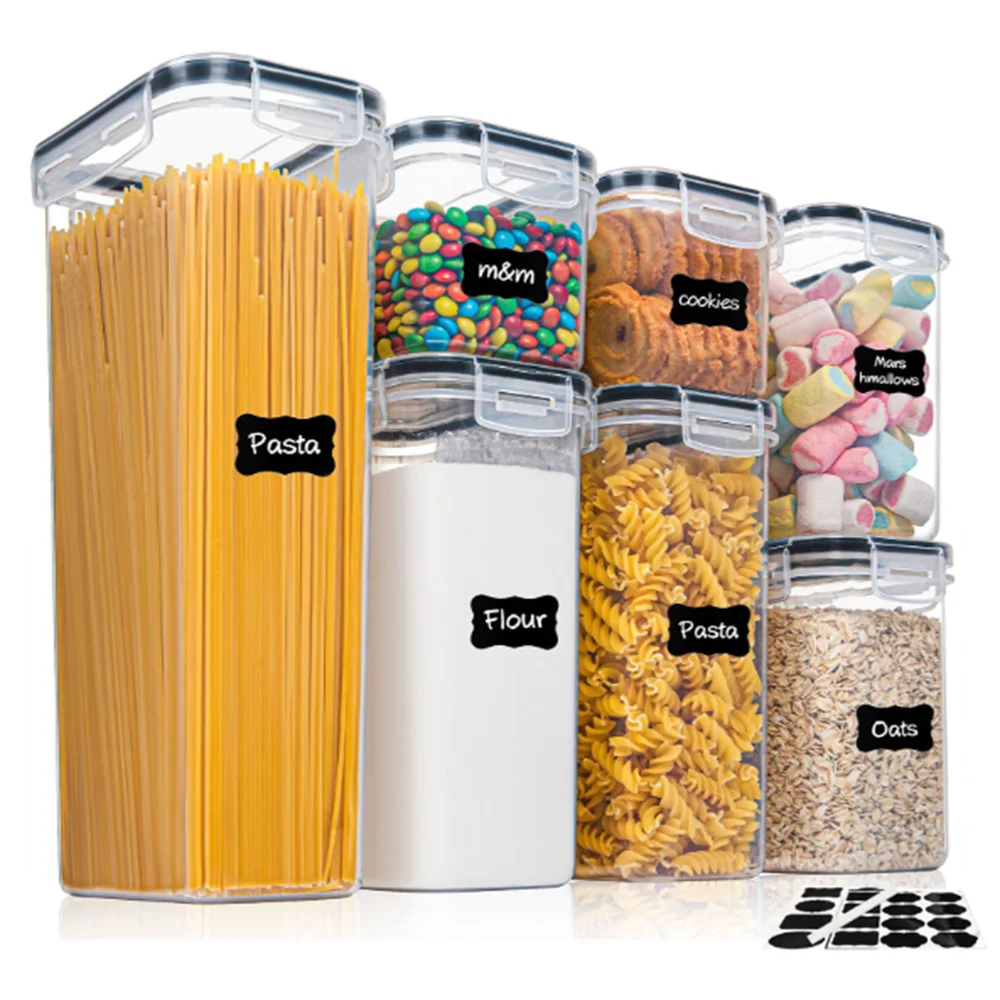 Food Storage Acrylic Containers - 주방 7종 식품 보관 용기 세트