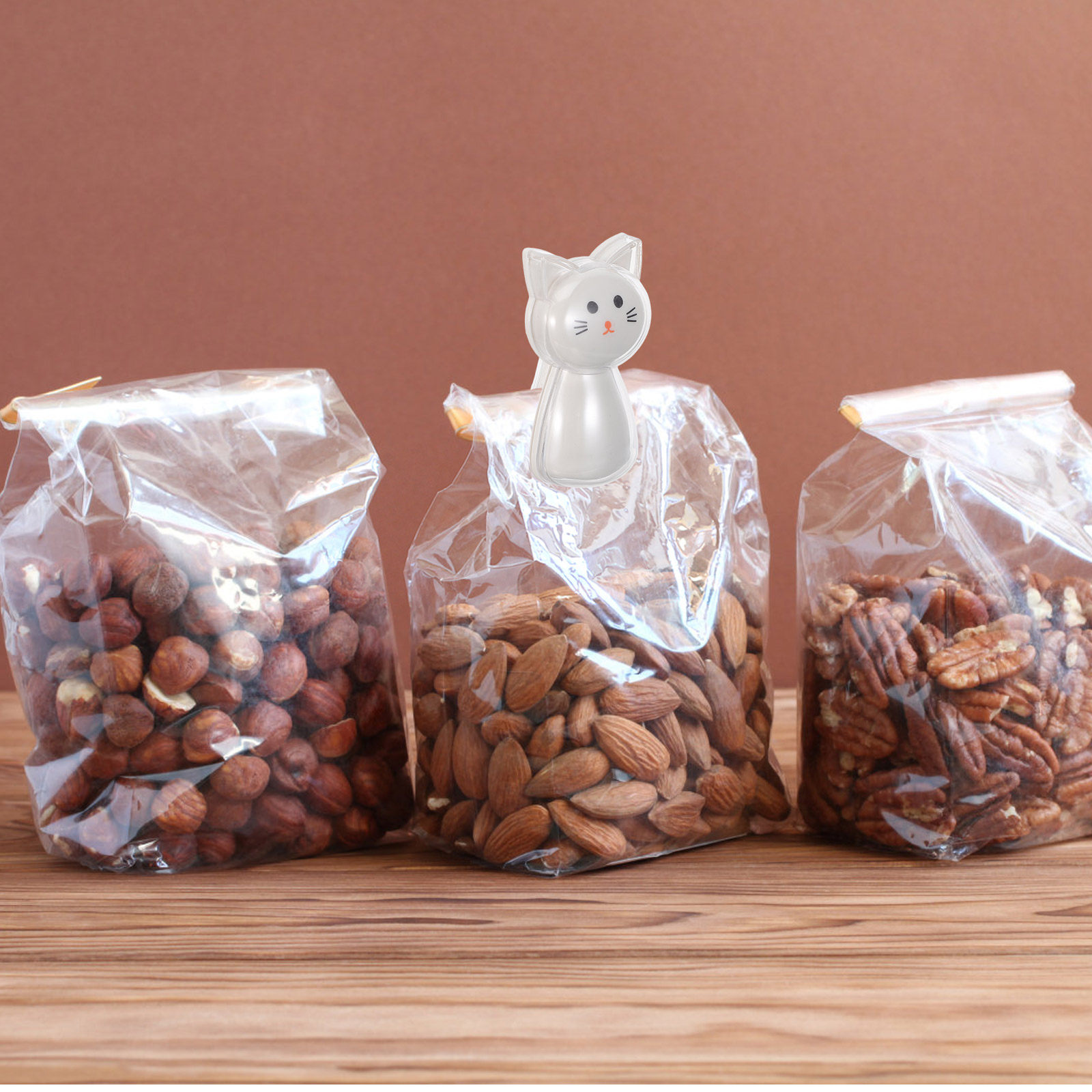 Food Storage In Pantry - 2Pcs 사랑스러운 고양이 스낵 가방 클립