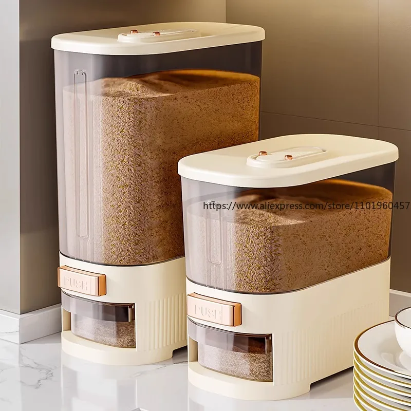 Food Storage Acrylic Containers - 식품 등급 쌀 보관 용기, 가정용