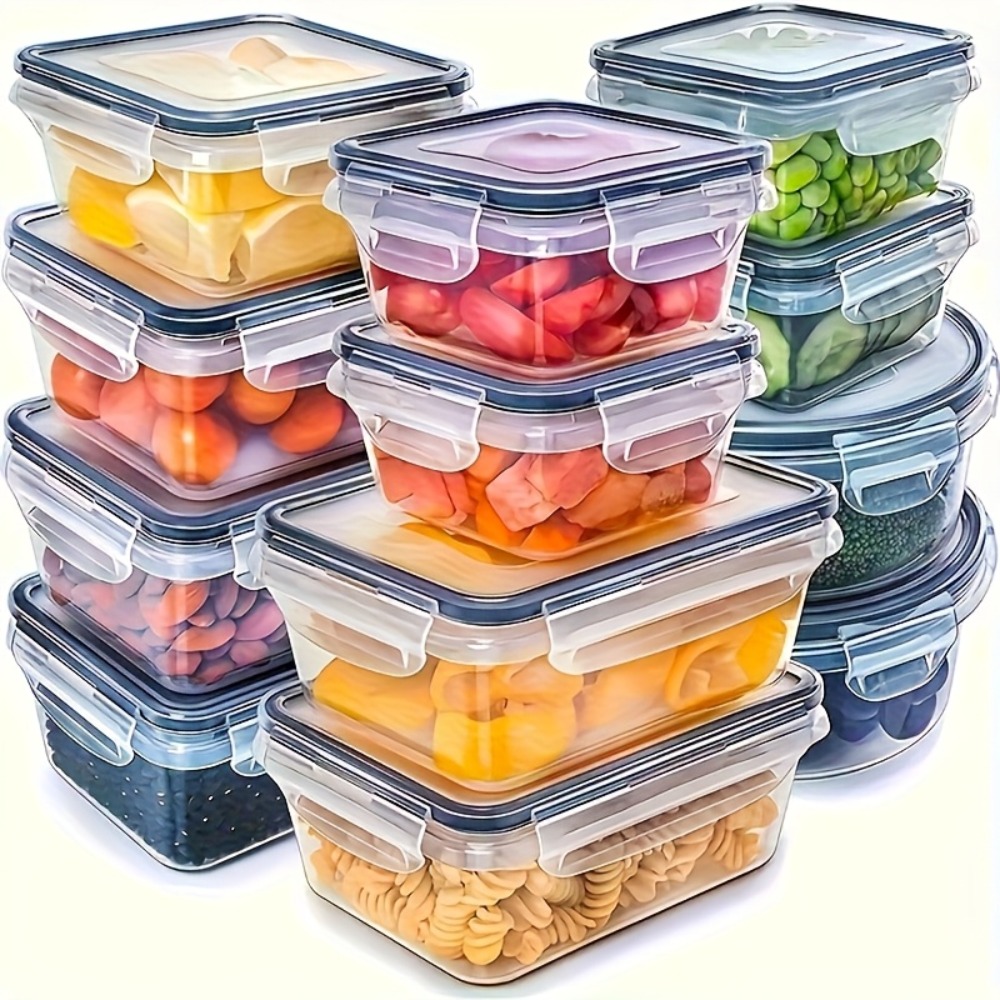Food Storage Meal Prep - 1PC 밀폐형 식품 보관 용기(뚜껑 포함),