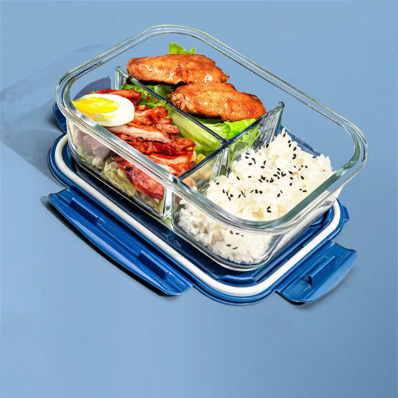Food Storage With Compartments - 새로운 스타일 도시락 상자 유리 1050ml