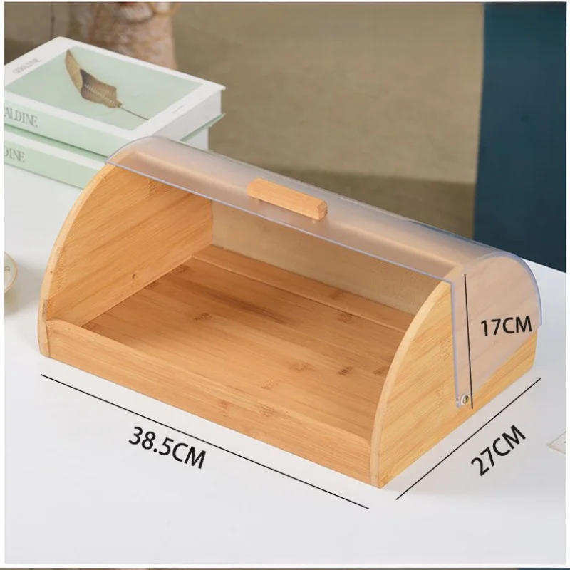 아크릴 투명 뚜껑이 있는 대나무 빵 상자, 주방 용품  - Food Storage Acrylic Containers 리뷰 및 가격