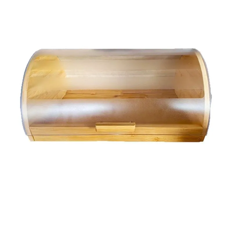 아크릴 투명 뚜껑이 있는 대나무 빵 상자, 주방 용품  - Food Storage Acrylic Containers 리뷰 및 가격