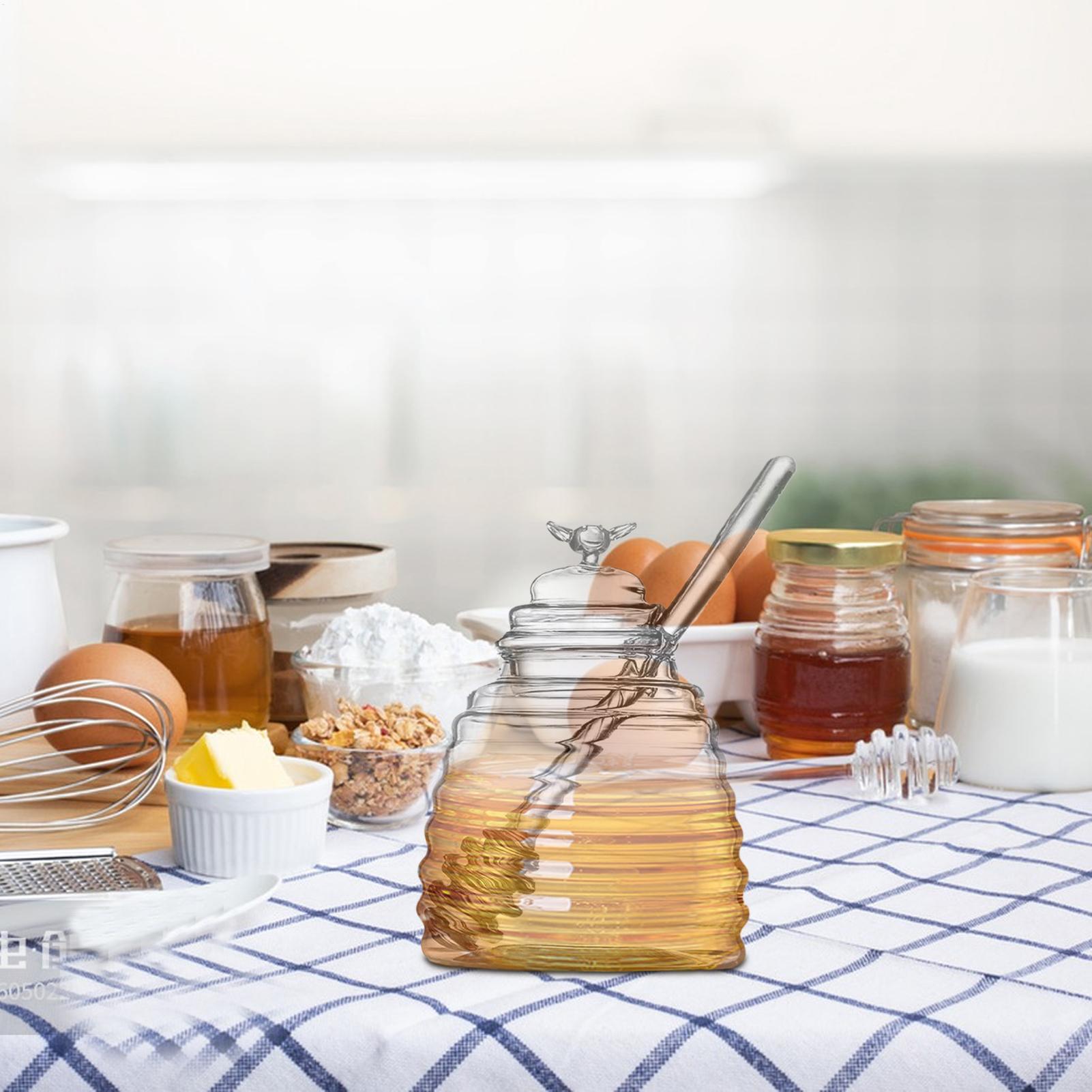 뚜껑이 있는 꿀병 유리 꿀병 용기 꿀 샐러드 드레싱을  - Food Storage 30 Years 리뷰 및 가격