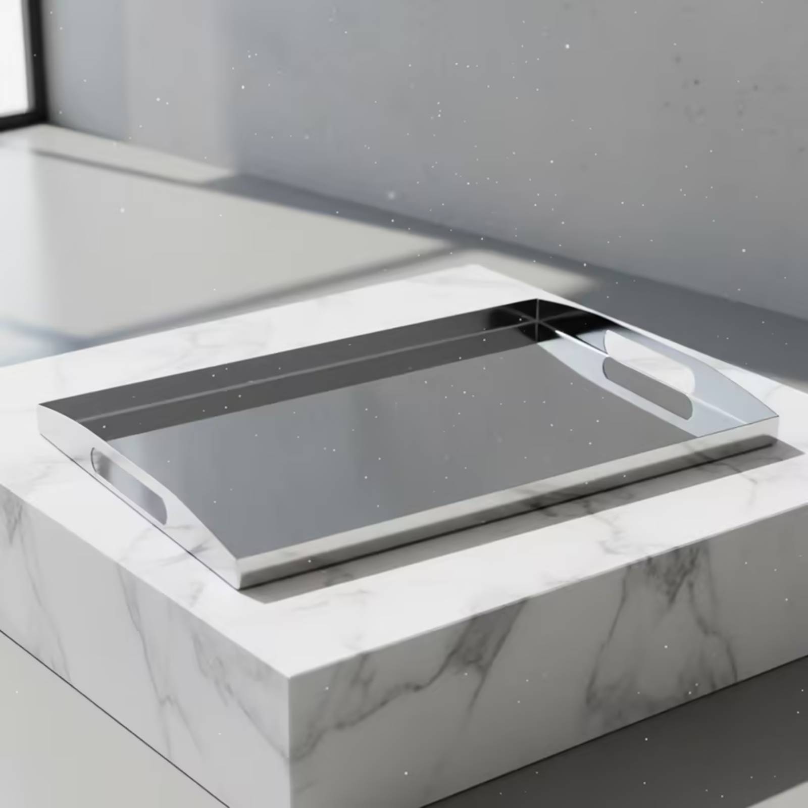 스테인리스 스틸 트레이 손잡이가 있는 거울형 트레이,  - Food Storage Stainless Steel 리뷰 및 가격