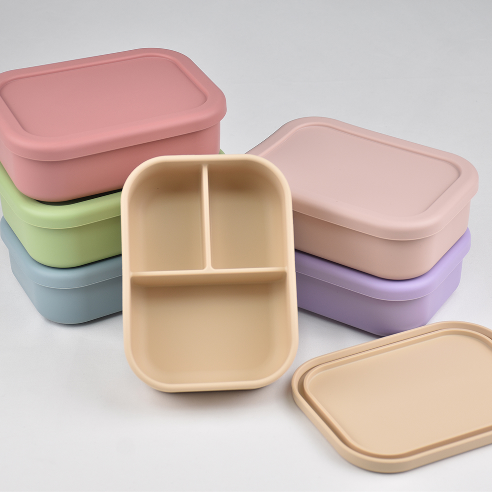 3칸 식품 등급 실리콘 벤토 도시락 - 누출 방지, 전 - Food Storage 30 Years 리뷰 및 가격