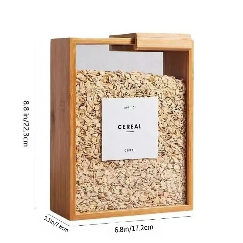 밀레, 적두, 건조식품 보관용 대형 스택형 대나무 보관 - Stackable Pantry Bin 리뷰 및 가격