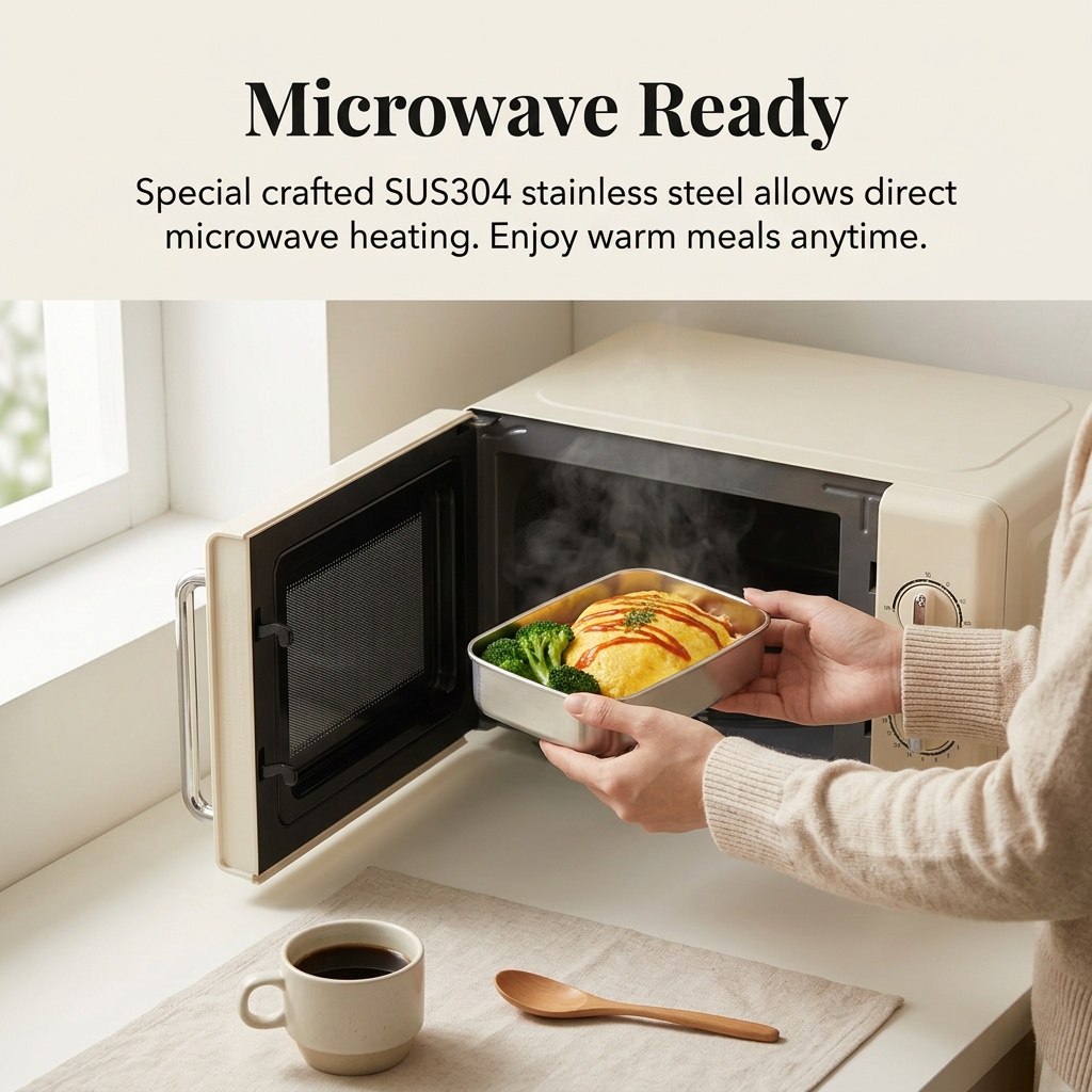 스테인리스 스틸 도시락 금속 도시락 전자레인지용 식품  - Food Storage 30 Years 리뷰 및 가격
