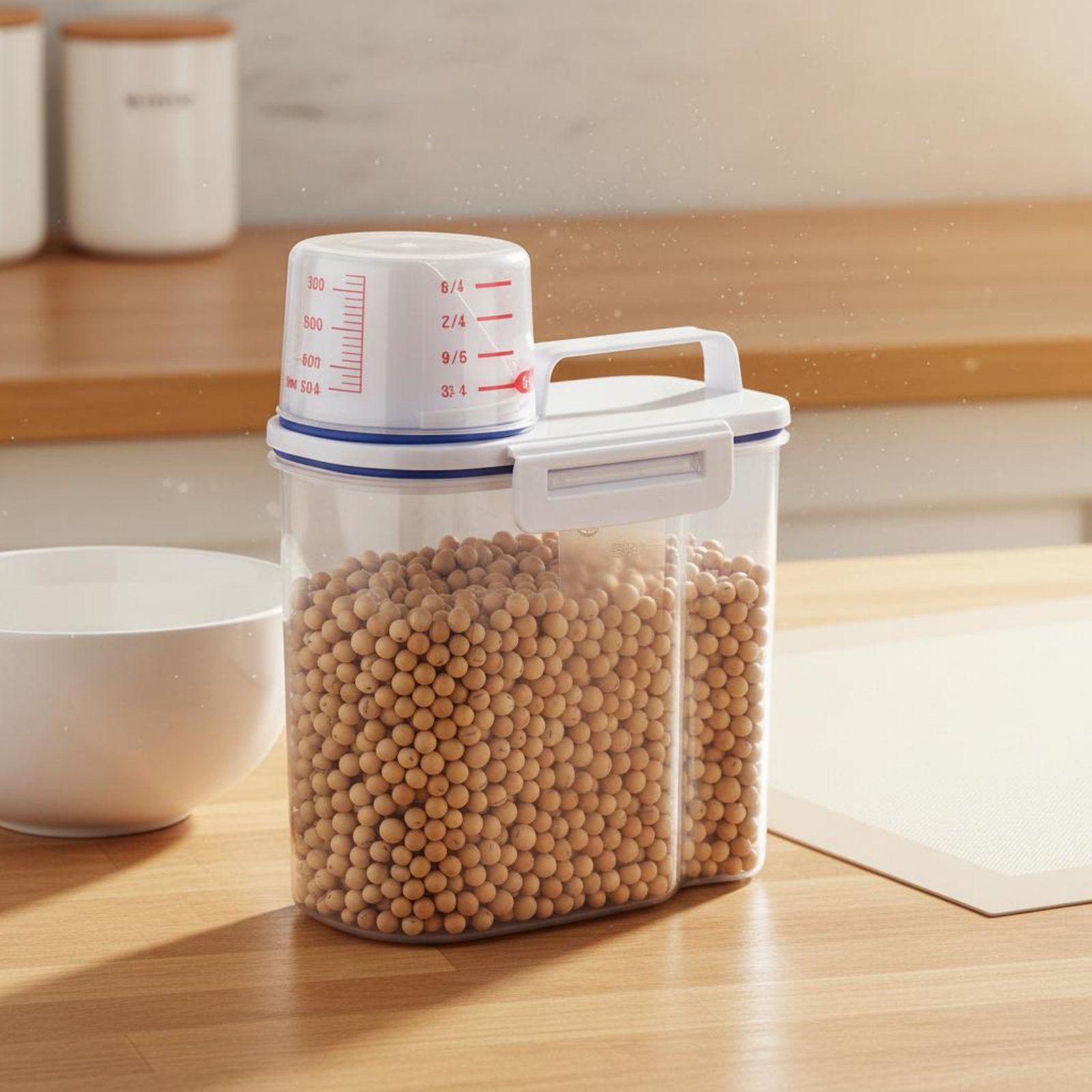 쌀 보관 용기 안전 쌀 디스펜서 계량 기능이 있는 건식 - Food Storage In Pantry 리뷰 및 가격