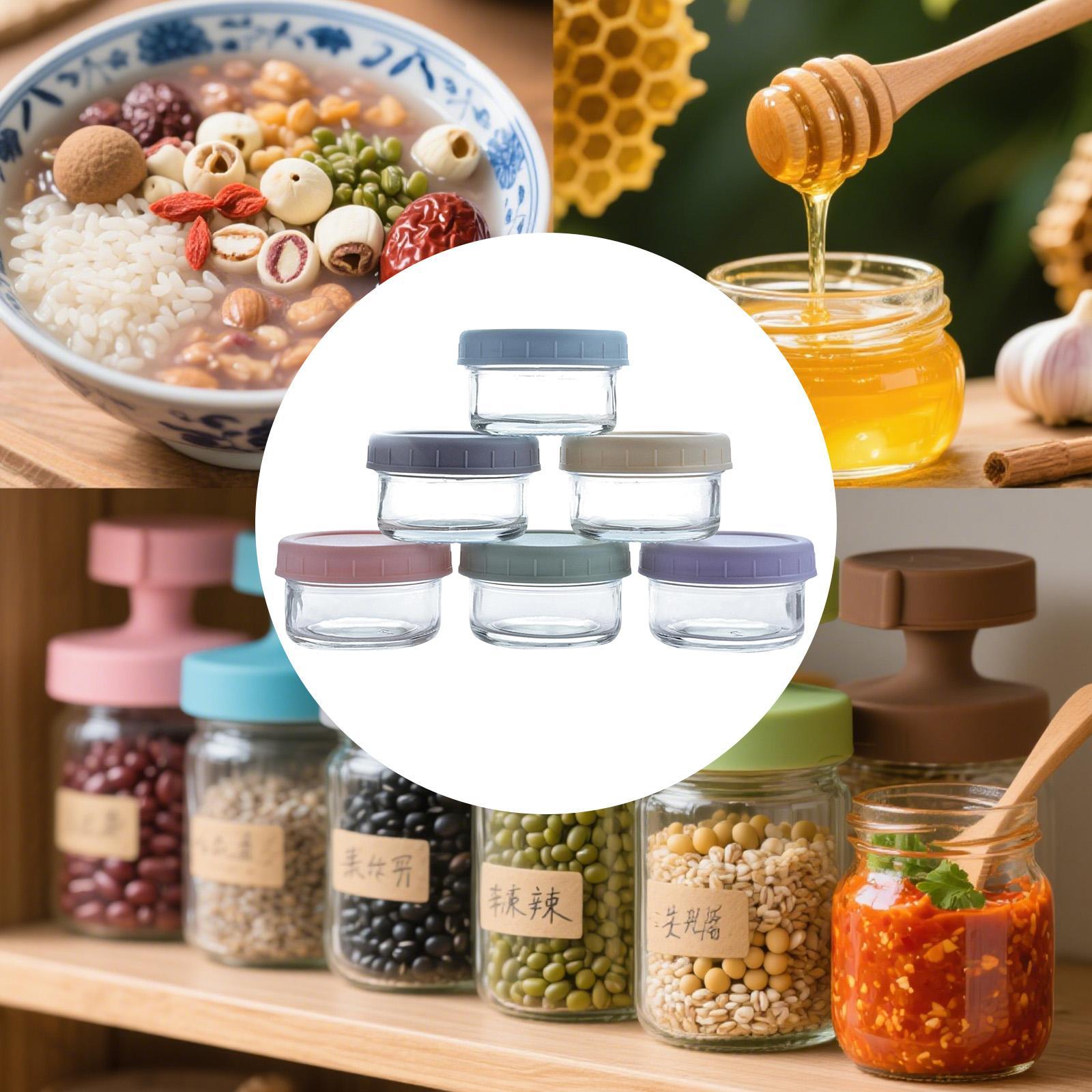 미니 유리병, 새지 않는 뚜껑 포함, 주방 향신료, 소 - Food Storage Glass Set 리뷰 및 가격