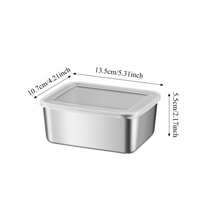 3/6개 스테인리스 스틸 직사각형 음식 보관 용기(뚜껑 - Food Storage Stainless Steel 리뷰 및 가격