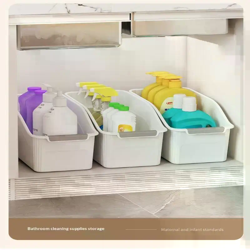 쌓을 수 있는 바퀴 달린 플라스틱 수납함, 편리한 손잡 - Stackable Pantry Bin 리뷰 및 가격