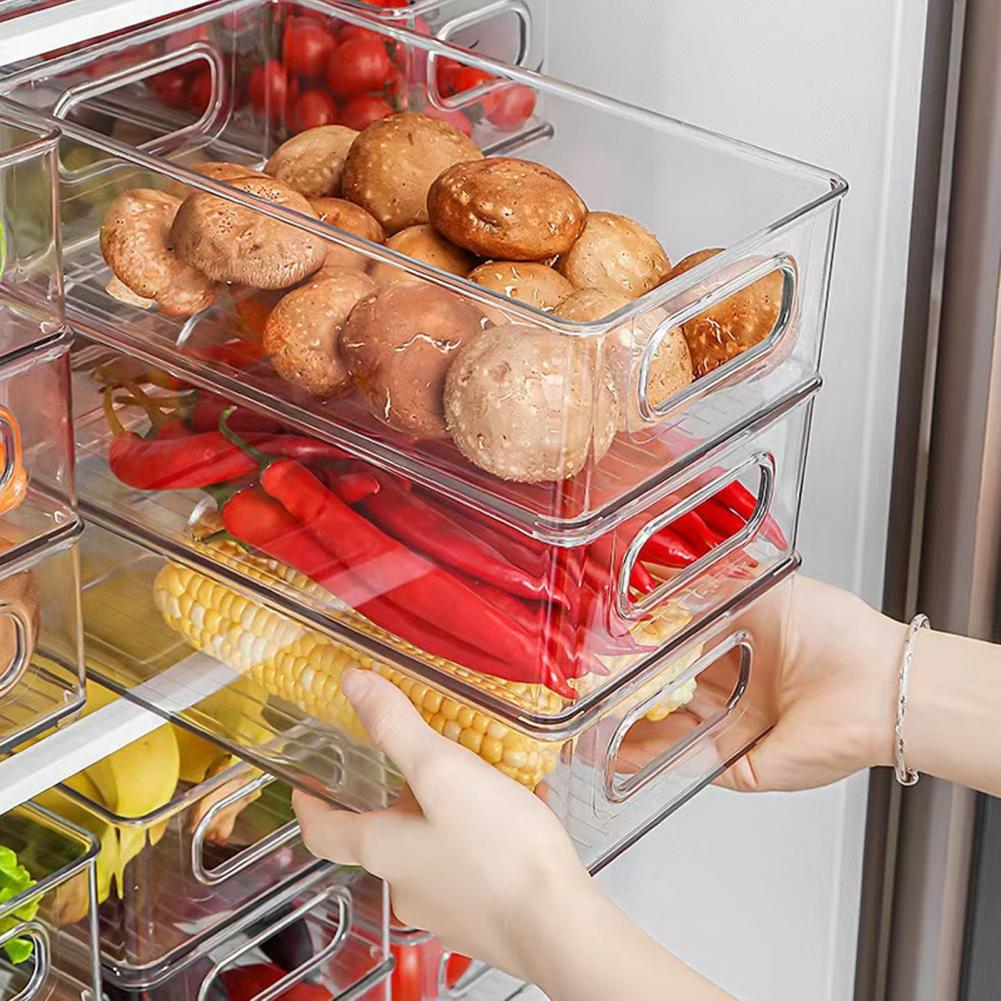 손잡이가 있는 소형 정리함 수납 박스, 쌓을 수 있는  - Stackable Pantry Bin 리뷰 및 가격