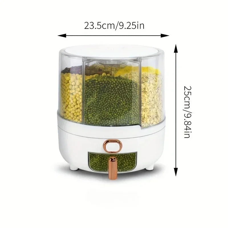 6칸 360 °   회전식 밀폐 식품 보관 용기 - 시 - Food Storage In Pantry 리뷰 및 가격