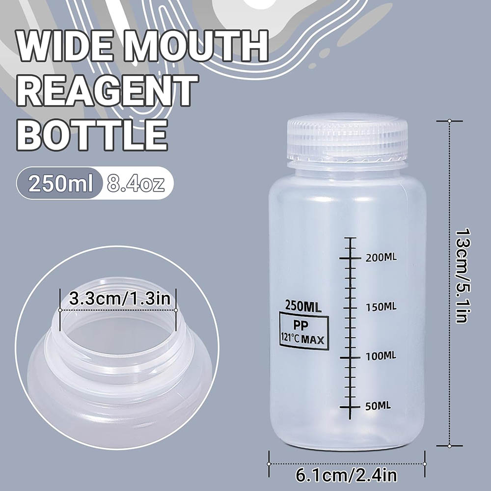 8온스/250ml 와이드 입구 플라스틱 병, 눈금이 있 - Food Storage 30 Years 리뷰 및 가격