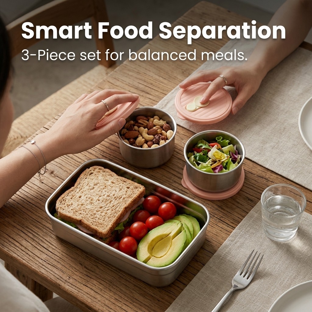 벤토 도시락 세트 전자레인지 사용 가능 304 스테인리 - Food Storage 30 Years 리뷰 및 가격