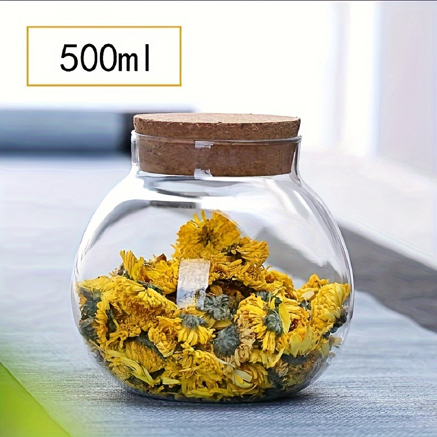 500ML 투명 유리 보관 용기, 커피, 향신료, 사탕 - Food Storage Glass Set 리뷰 및 가격