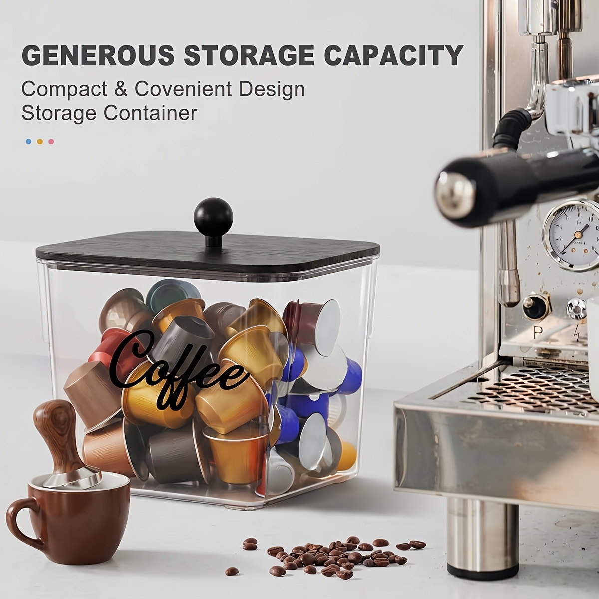 뚜껑이 있는 커피 포드 홀더 플라스틱 보관함 K컵 정리 - Food Storage Cabinet For Kitchen 리뷰 및 가격
