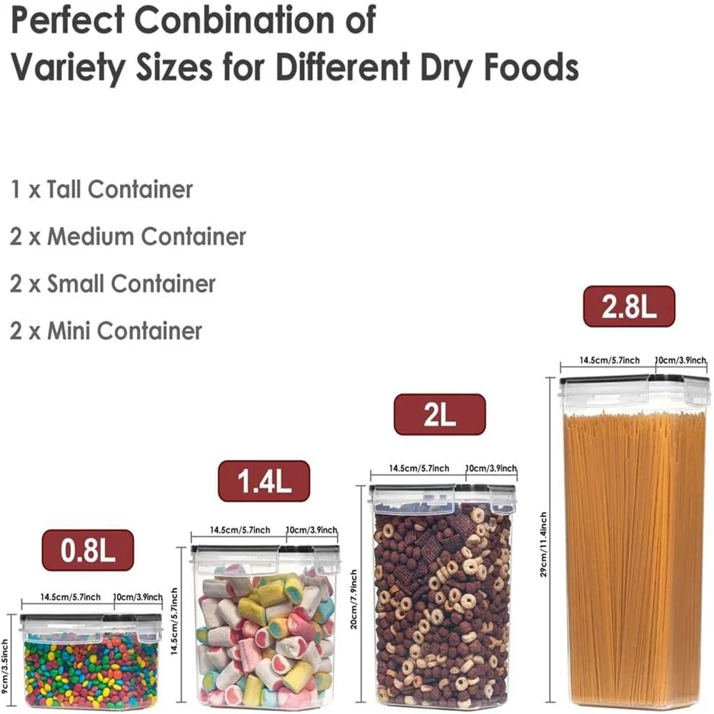 주방 7종 식품 보관 용기 세트 BPA 프리 플라스틱  - Food Storage Acrylic Containers 리뷰 및 가격