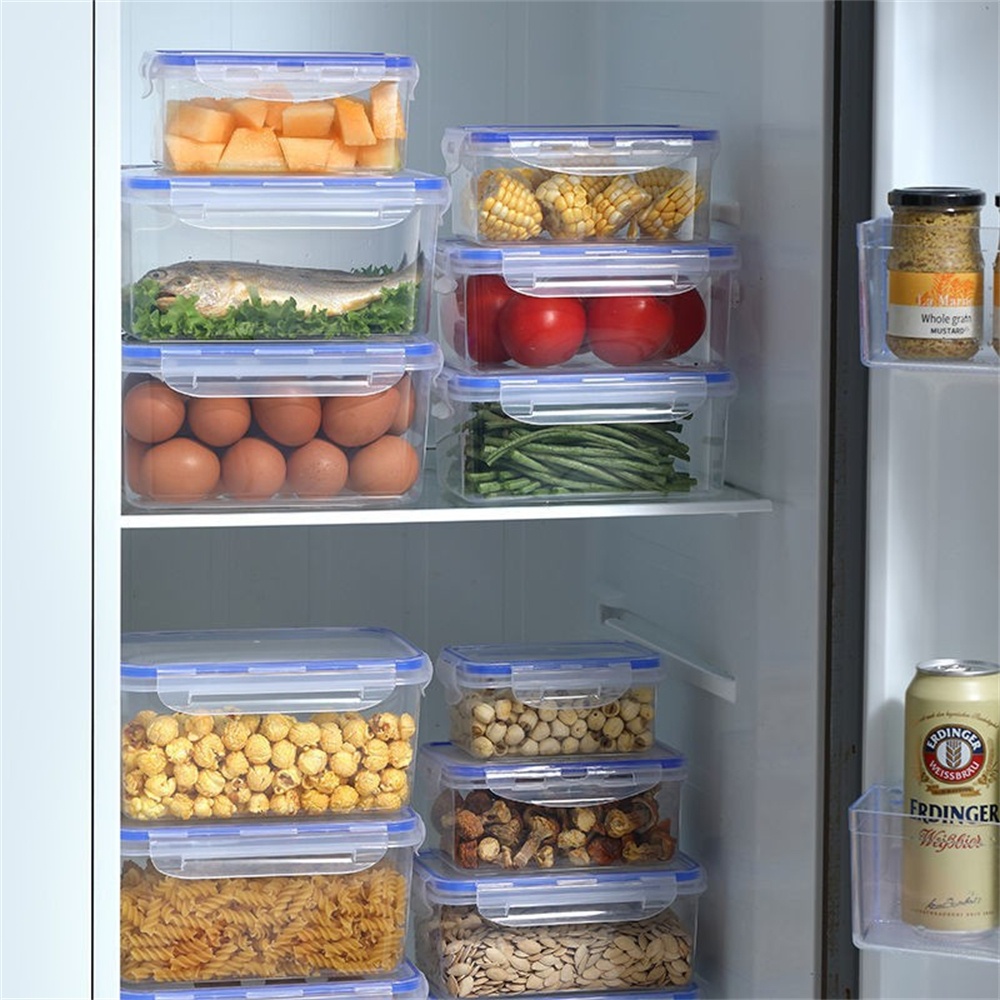 1/4팩 식품 보관 용기 투명 주방 정리함 뚜껑 포함  - Food Storage In Pantry 리뷰 및 가격