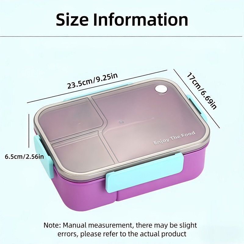 색상이 변하지 않는 누수 방지 도시락, 다중 칸막이 식 - Food Storage With Compartments 리뷰 및 가격