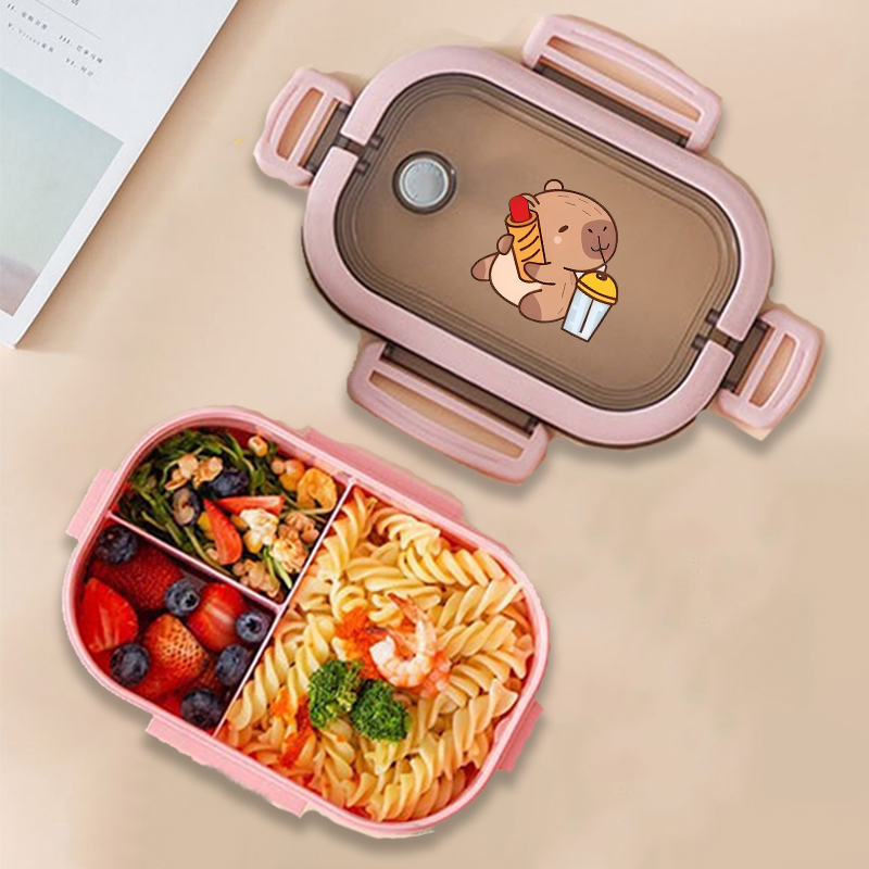 Capybara 도시락 상자 애니메이션 동물 인쇄 식품 - Food Storage Containers Set 리뷰 및 가격