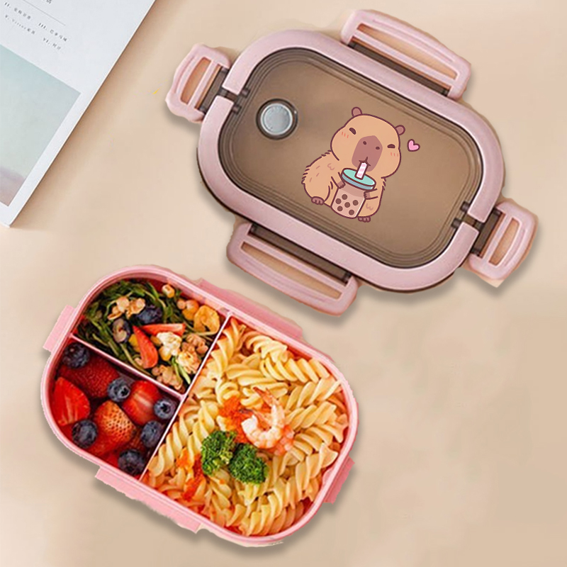 Capybara 도시락 상자 애니메이션 동물 인쇄 식품 - Food Storage Containers Set 리뷰 및 가격