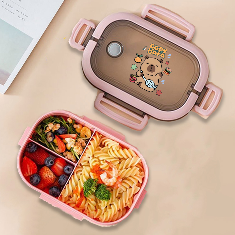 Capybara 도시락 상자 애니메이션 동물 인쇄 식품 - Food Storage Containers Set 리뷰 및 가격