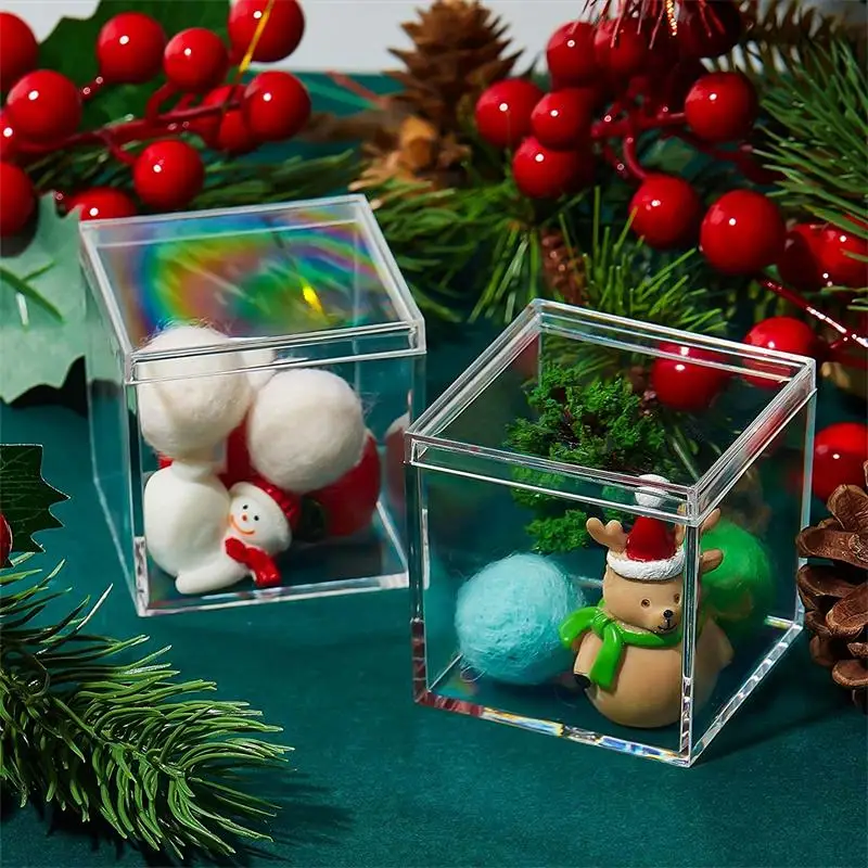 커버 플라스틱 주최자 선물 포장 상자와 12 PCS 투 - Food Storage Acrylic Containers 리뷰 및 가격