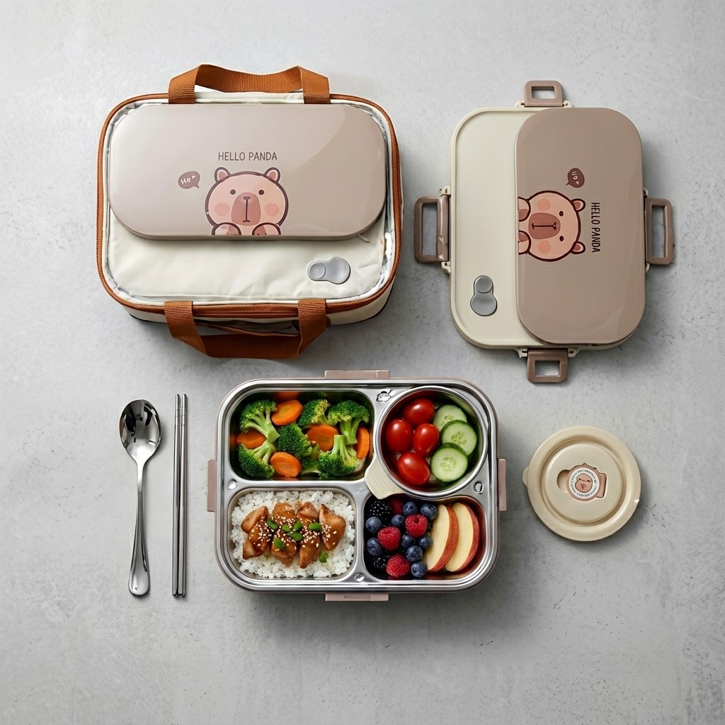 304 스테인리스 스틸 도시락 세트 4/5칸 음식 보관 - Food Storage 30 Years 리뷰 및 가격