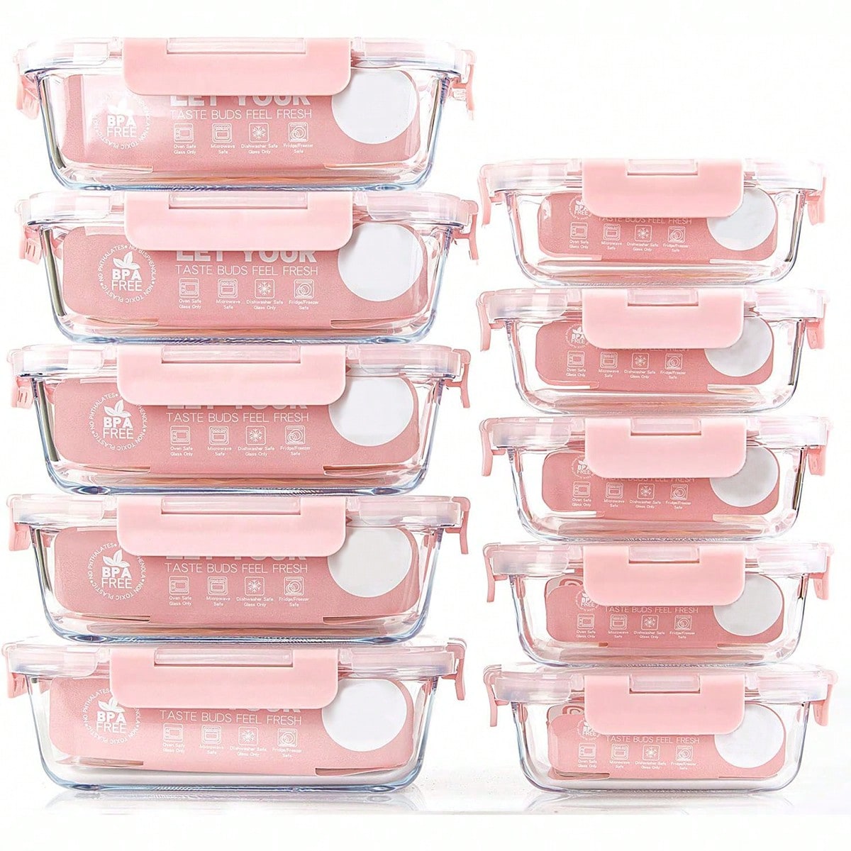 10팩 유리 밀프렙 용기, 뚜껑이 있는 밀폐형 식품 보 - Food Storage Meal Prep 리뷰 및 가격