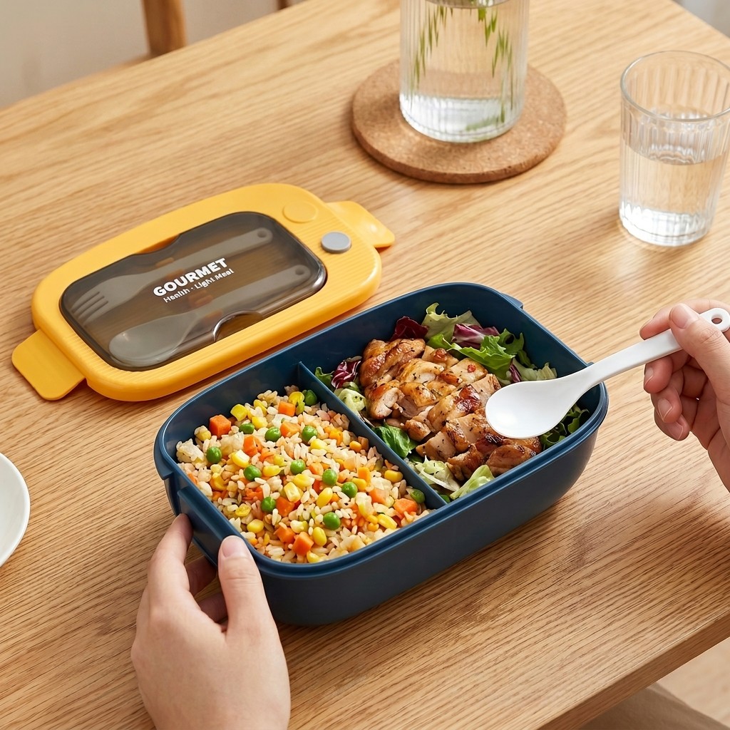 전자레인지용 플라스틱 도시락 2칸 누수방지 점심 도시락 - Food Storage With Compartments 리뷰 및 가격