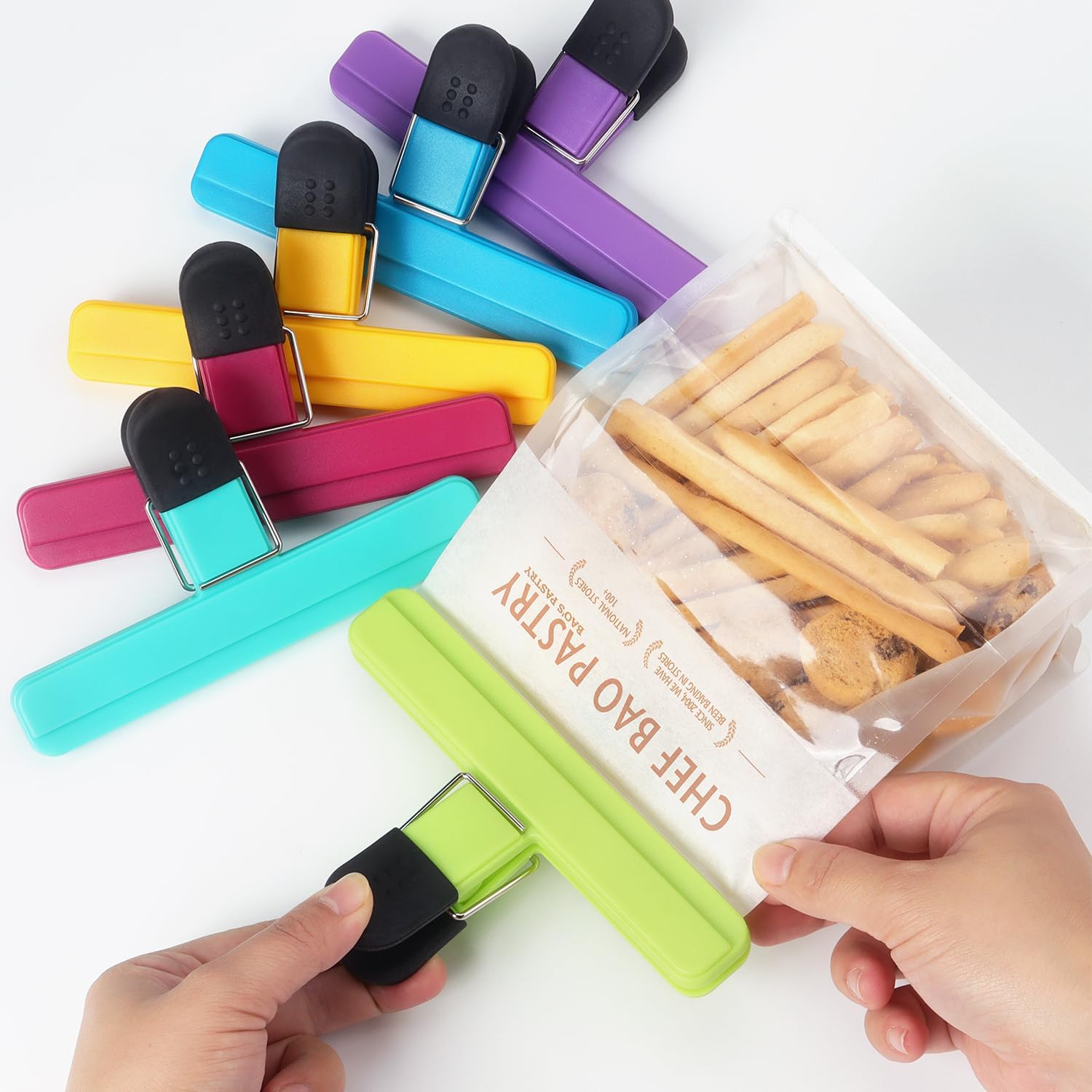 3-12PCS 다목적 씰링 클립 내구성있는 주방 스낵  - Food Storage Organization 리뷰 및 가격