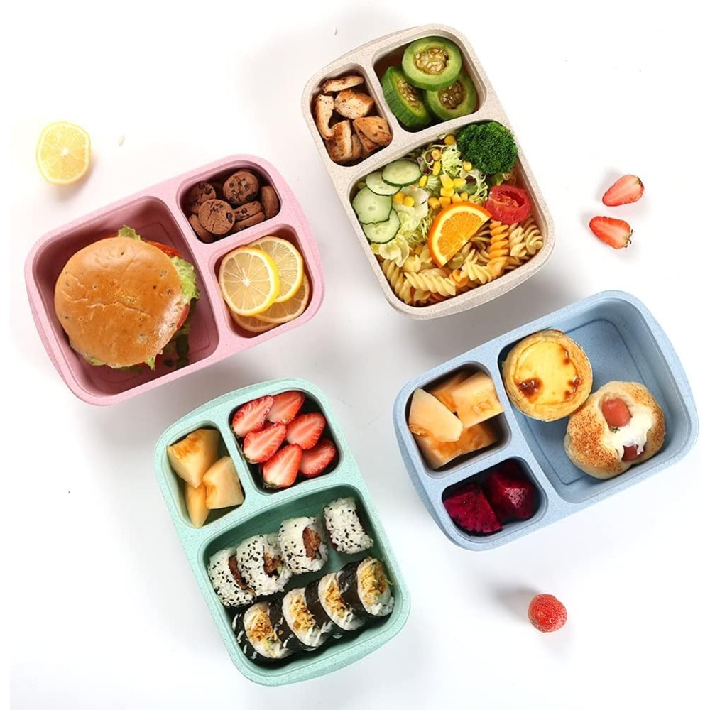 어린이 및 성인용 벤토 도시락 1개, 재사용 가능한 3 - Food Storage With Compartments 리뷰 및 가격