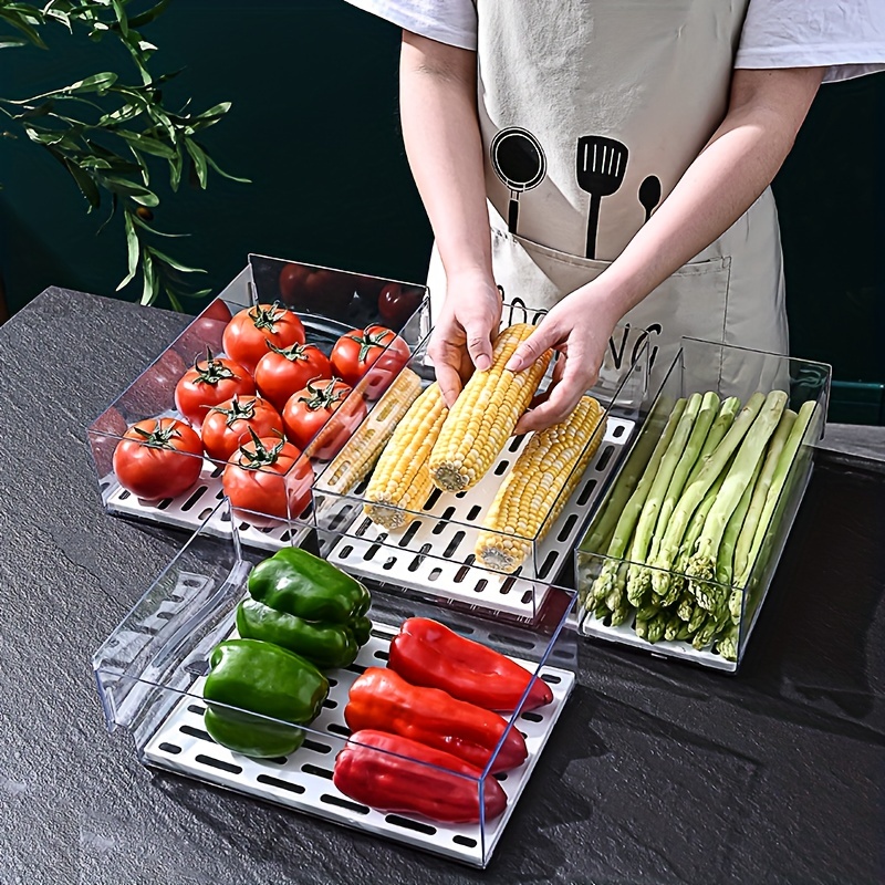 1pc주방 냉장고 보관 상자 서랍 유형 신선 유지 상자 - Food Storage Types 리뷰 및 가격