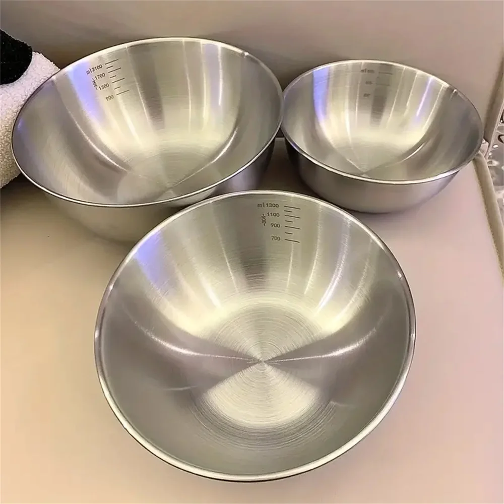 1-3 스테인리스 스틸 볼 세트(저울 포함) - 요리, - Food Storage Stainless Steel 리뷰 및 가격