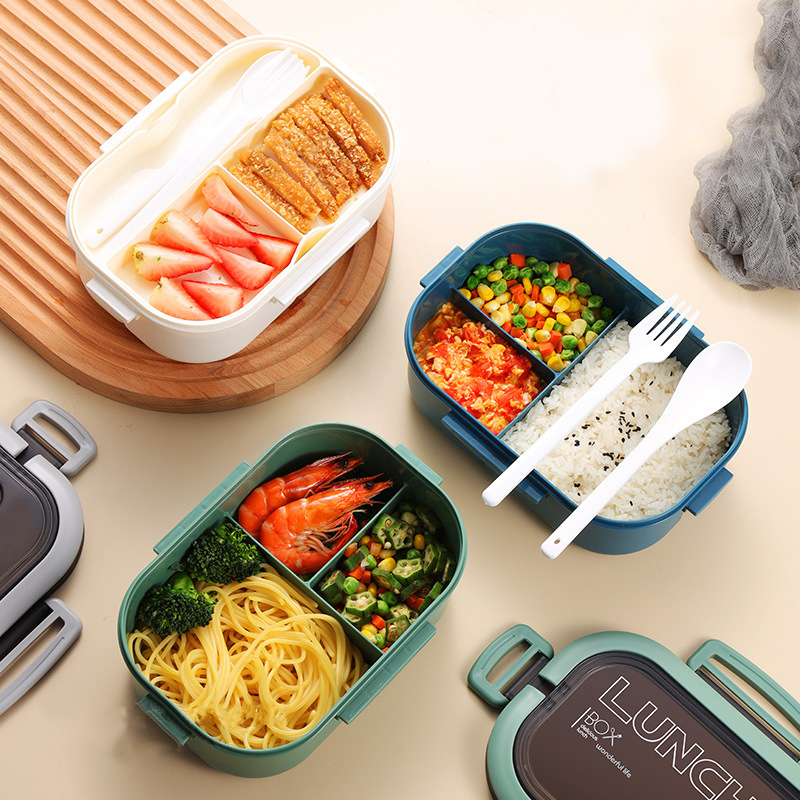 휴대용 단일 이중층 도시락 상자, 과일 식품 상자, 포 - Food Storage With Compartments 리뷰 및 가격