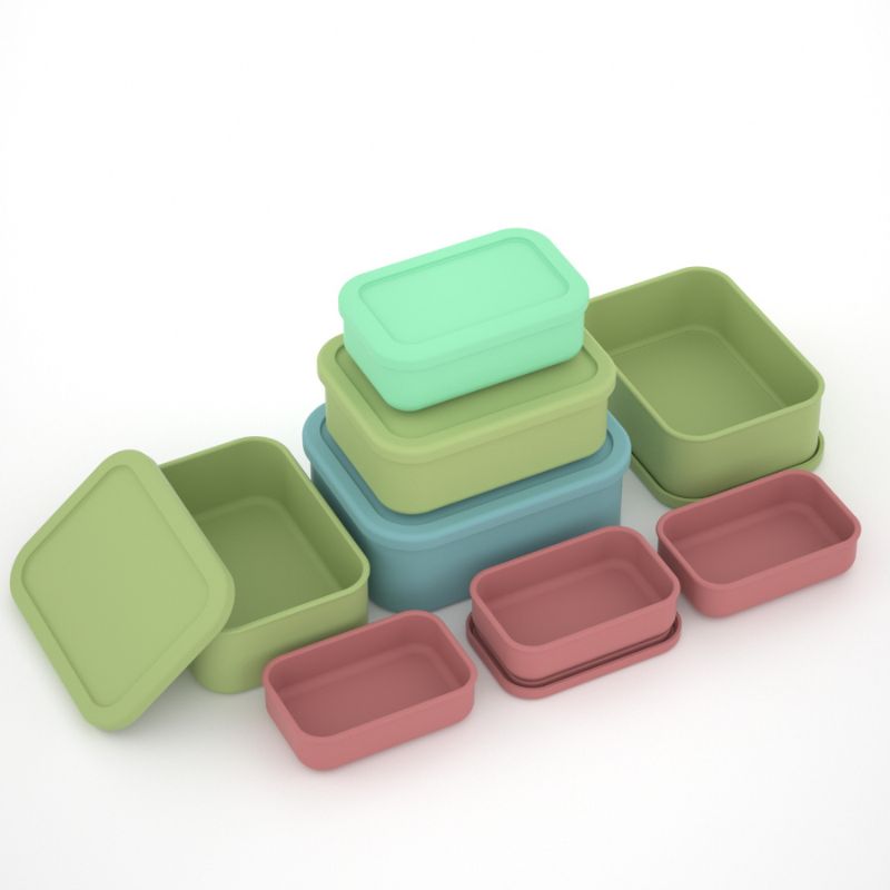 세트/2개입 직사각형 실리콘 도시락통 뚜껑 포함 대형  - Food Storage Xl 리뷰 및 가격