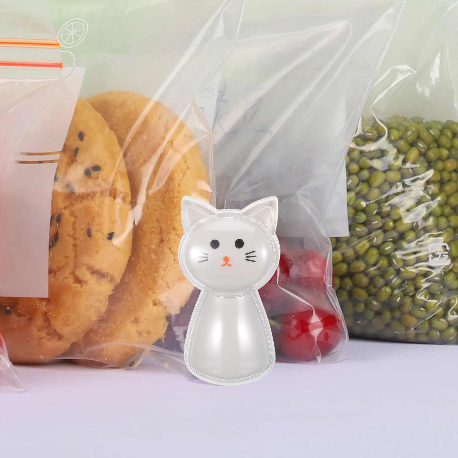 2Pcs 사랑스러운 고양이 스낵 가방 클립 칩, 견과류 - Food Storage In Pantry 리뷰 및 가격