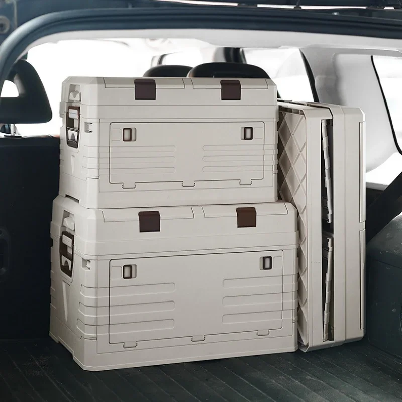 자동차 보관함 야외 캠핑 접이식 보관함 뚜껑이 있는 대 - Food Storage Organization 리뷰 및 가격