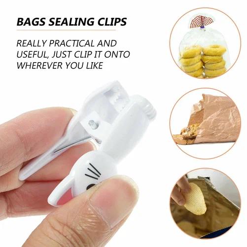 귀여운 고양이 모양 가방 클립 재사용 가능한 플라스틱  - Food Storage Plastic Bag 리뷰 및 가격